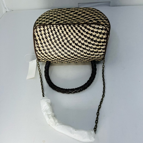 Gorgeous Structured Brown/Beige Straw Bag**$198 - Picture 6 of 7